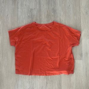 Orange lululemon top